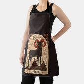 エプロンのアレンジズ天の〔占星術の〕十二宮図アート エプロン (インサイチュ)