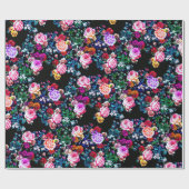 エプロンの黒いビロード ラッピングペーパー (フラット)