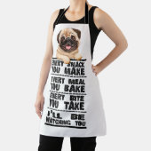 エプロンを作るスナックをすべてパグ エプロン (インサイチュ)