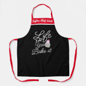 エプロンを焼くのは人生だパーソナライズされたおもしろい。 エプロン (正面)