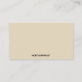 エプロンイタリアン付きシェフ 名刺 (裏面)