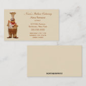 エプロンイタリアン付きシェフ 名刺 (正面/裏面)