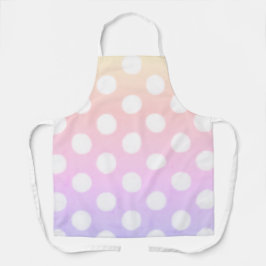 エプロンオールオーバープリントドットデザイン エプロン