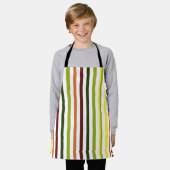 エプロンストライプのン エプロン (着用した状態)