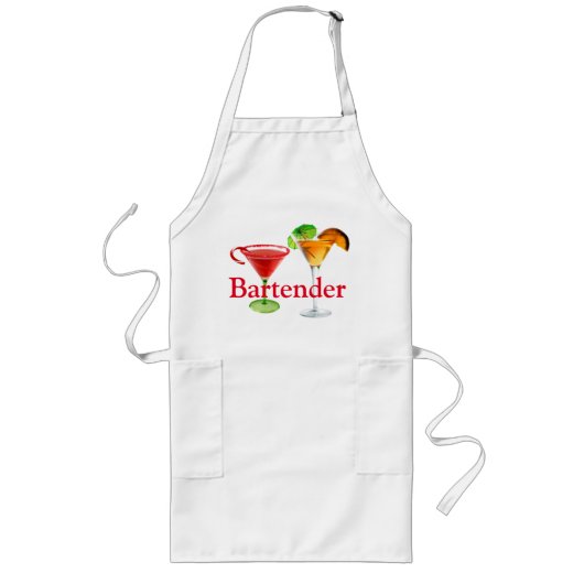 エプロンバーテンダーはカクテルを設計しました ロングエプロン (正面)