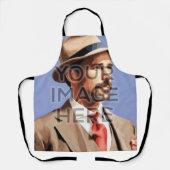 エプロンパーソナライズされたスクエアイメージ エプロン (正面)