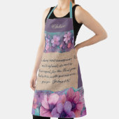 エプロンパーソナライズされた-カラフルグリッター花 エプロン (インサイチュ)