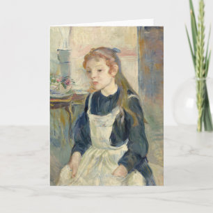 エプロン付きの少女   ベルザモリソト カード