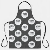 エプロン全体で独自のプリントを作成 エプロン (正面)