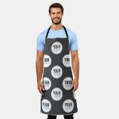 エプロン全体で独自のプリントを作成 エプロン (着用した状態)