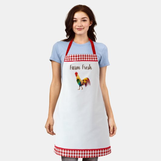 エプロン市場生れたひまわり エプロン (着用した状態)