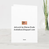 エプロン文字列 – グリーティングカード サンキューカード (裏面)