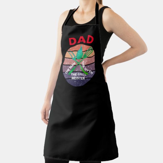 エプロン男性へサンセットデザインブラックシェフパパエプロン エプロン (インサイチュ)