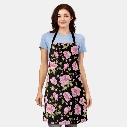 エプロン花エプロン エプロン (着用した状態)