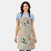 エプロン芸術的 – ソフトカラーと自然インスパイア エプロン (着用した状態)