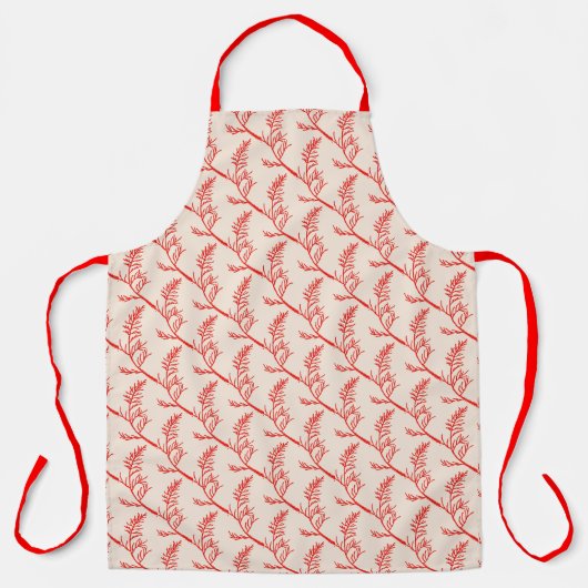 エプロン葉に杉の木 エプロン (正面)