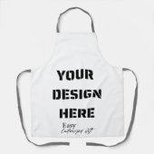 エプロン , あなただけのデザインをアップロード (正面)