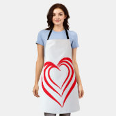 エプロン(ハート) エプロン (着用した状態)