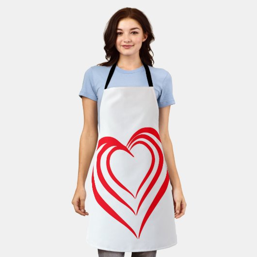 エプロン(ハート) エプロン (着用した状態)