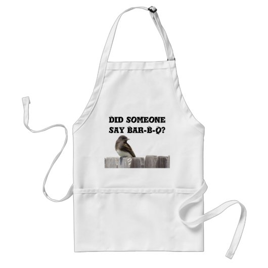 エプロン – フェンス上の鳥v.2 (正面)