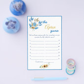 エプロン ブライダルシャワー ゲーム カード フライヤー (シングル)