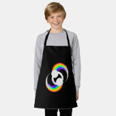 エプロン_ブラック エプロン (着用した状態)