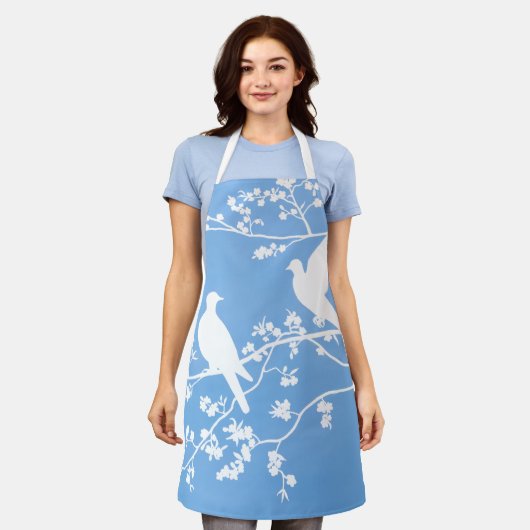 エプロン – '中国鳩' (着用した状態)