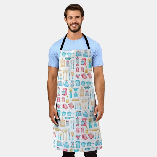 エプロン – 台所用品 (着用した状態)