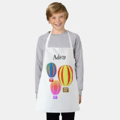 エプロン – 名前の付いた熱気球 (着用した状態)