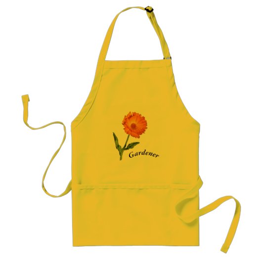 エプロン – 庭師のためのカレンダーの花 (正面)
