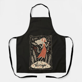 エプロン《星座》乙女座シナ〔占星術の〕十二宮図アート エプロン