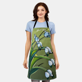エプロン：素敵なリリー：春の繊細なダンス エプロン