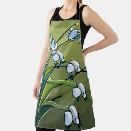 エプロン：素敵なリリー：春の繊細なダンス エプロン