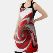 エプロン/赤スワール/LRG/オールオーバープリントエプロン エプロン (インサイチュ)