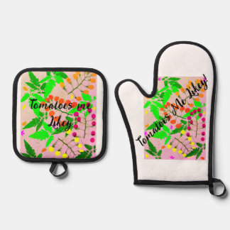 エプロン 鍋つかみ&鍋敷きセット