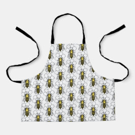 エプロン – 黄色と黒のミツバチ