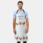 エプロン – 3ひよこキッフランスのチン (着用した状態)