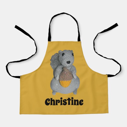 エプロン – Acorn付きのおもちゃリス (正面)