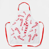 エプロン(ao) – 赤ストライプのキャンディーケーン エプロン (正面)