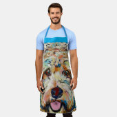 エプロン – Doodle Dog Design (着用した状態)