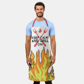 エプロン Keep Calm And Grill On (着用した状態)
