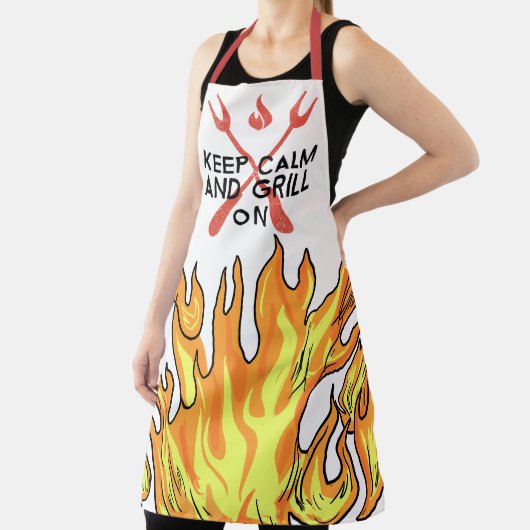エプロン Keep Calm And Grill On (インサイチュ)