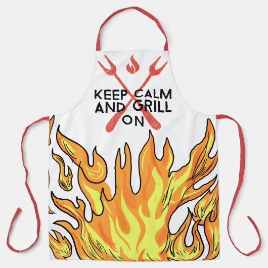 エプロン Keep Calm And Grill On (正面)