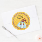 エプロンCookieスワップステッカー ラウンドシール (封筒)