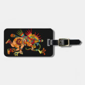 エヘカトルアステカアート ラゲッジタグ (正面横)