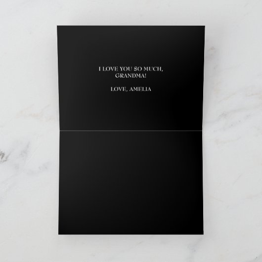 エベカスタムル母の日の写真フローラ最高の母 カード (内部)