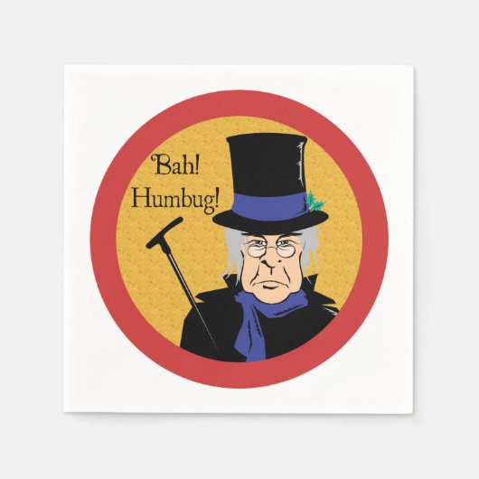 エベネザア・スクルージ・バ!ペテン! スタンダードカクテルナプキン (正面)