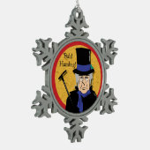 エベネザア・スクルージ・バ!ペテン! スノーフレークピューターオーナメント (左)