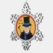 エベネザア・スクルージ・バ！ペテン！ スノーフレークピューターオーナメント (右)