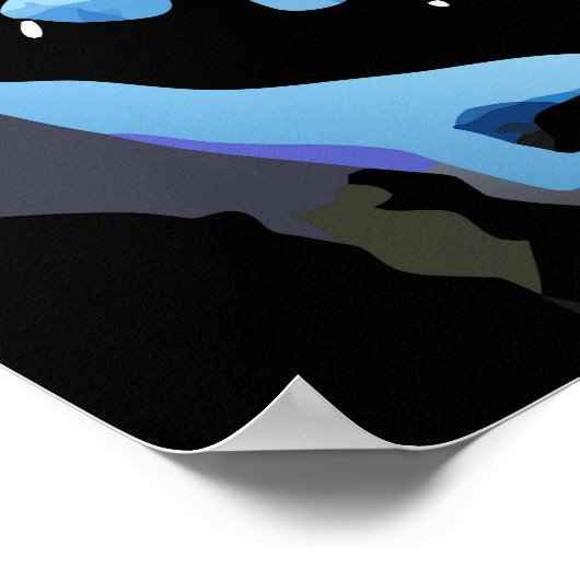 エベネザースクルージョビクトリアンンクリスマスウィンターシーン ポスター (角)